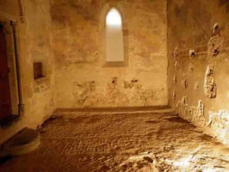 Hallway of Lagrasse Abbey