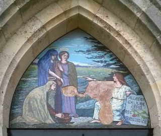 Mosaïque lacunaire d'une église